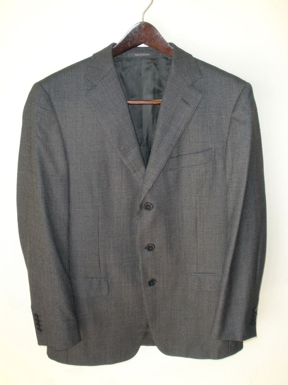 Ermenegildo Zegna ROMA TROFEO Gray 3 Btn Wool Suit Sport Coat Blazer 40R